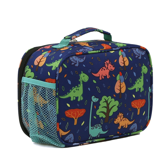 variant:48907135877312 Kid's Hard Side Carry-On Spinner 5 Piece Luggage Set - Dinosaur