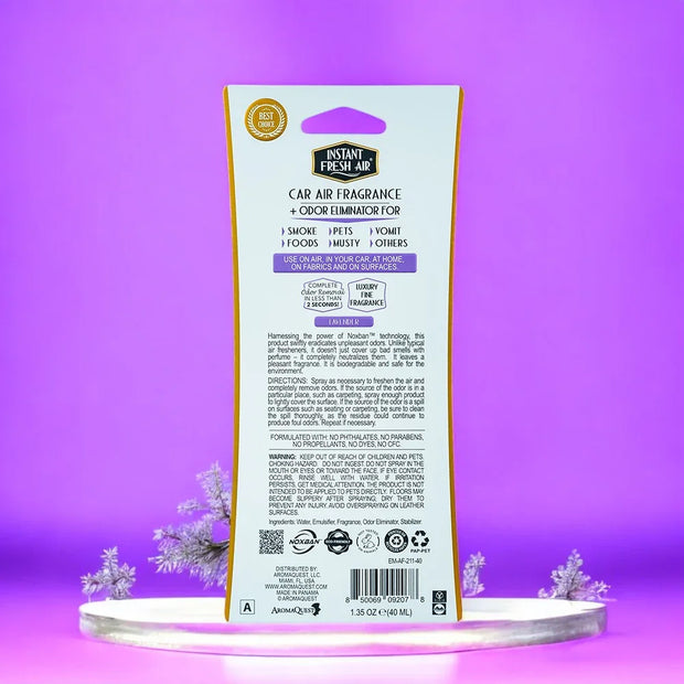 variant:48289460355264 Instant Fresh Air Car Air Fragrance Lavender