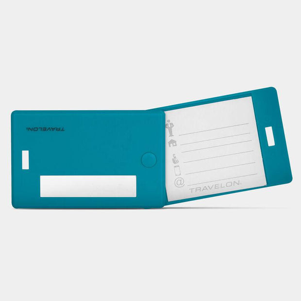 variant:025732029501 Travelon Set of 2 Luggage Tags - Aqua
