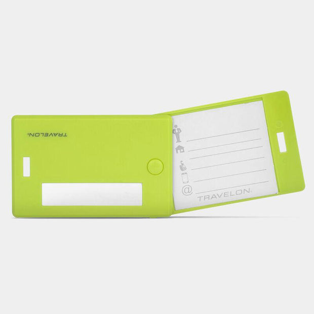 variant:025732029518 Travelon Set of 2 Luggage Tags - Lime